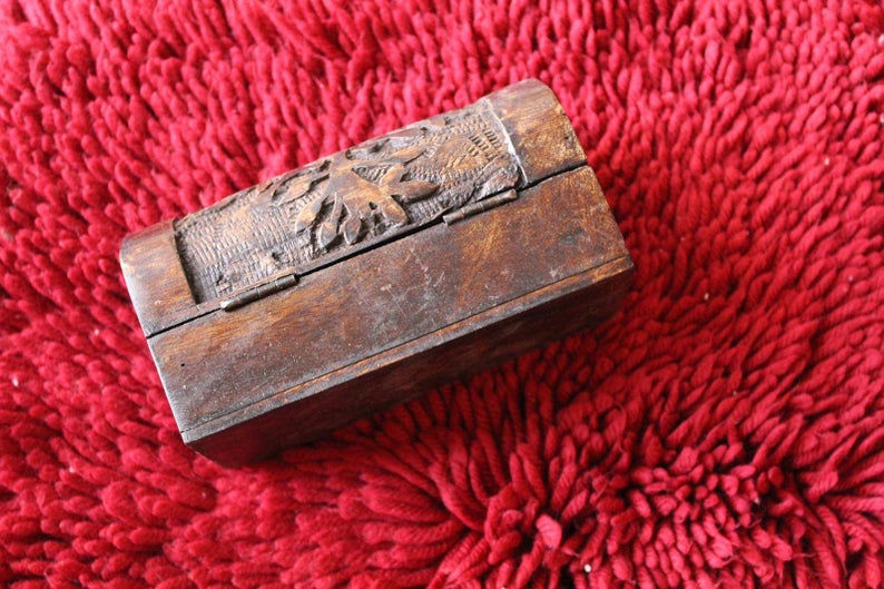 Thumbnail: Kotsa Indian Vintage Unique Home Decor | Living Room Brown Little Box