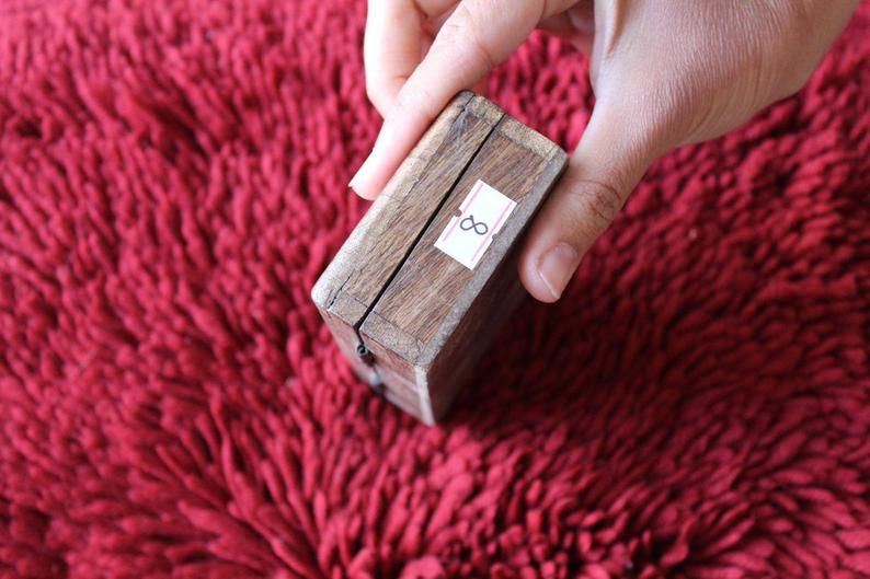 Thumbnail: Kotsa Indian Vintage Unique Home Decor | Living Room Brown Little Box