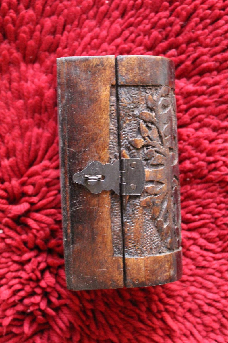 Thumbnail: Kotsa Indian Vintage Unique Home Decor | Living Room Brown Little Box