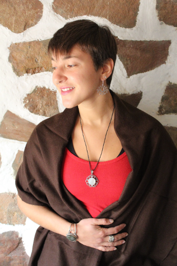 Pendants German Silver Designed Crafted single unique with black thread