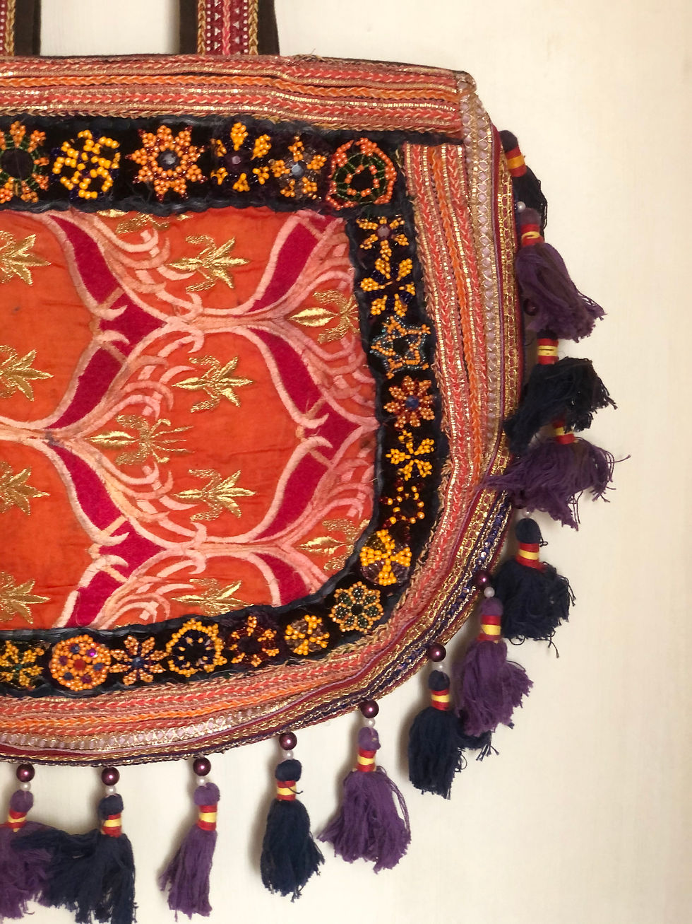 Thumbnail: Kotsa Indian Handmade Tote Banjara Shoulder Sling Casual Sling G