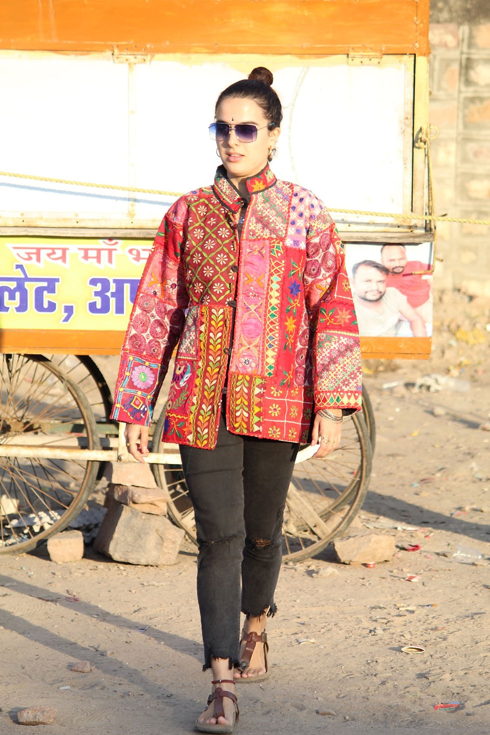 Thumbnail: Kotsa | Kantha Jacket | Recycle Jacket | Upcycle Jacket | Cotton Jacket | KVJ27