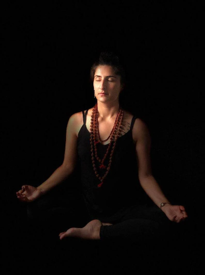 Thumbnail: 54 mala necklace, mala bead necklace, handmade jewelry, Shiva necklace