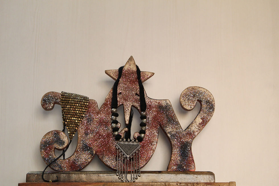 Thumbnail: Kotsa Indian Vintage Unique Home Decor | Living Room JOY Letter  Showpi