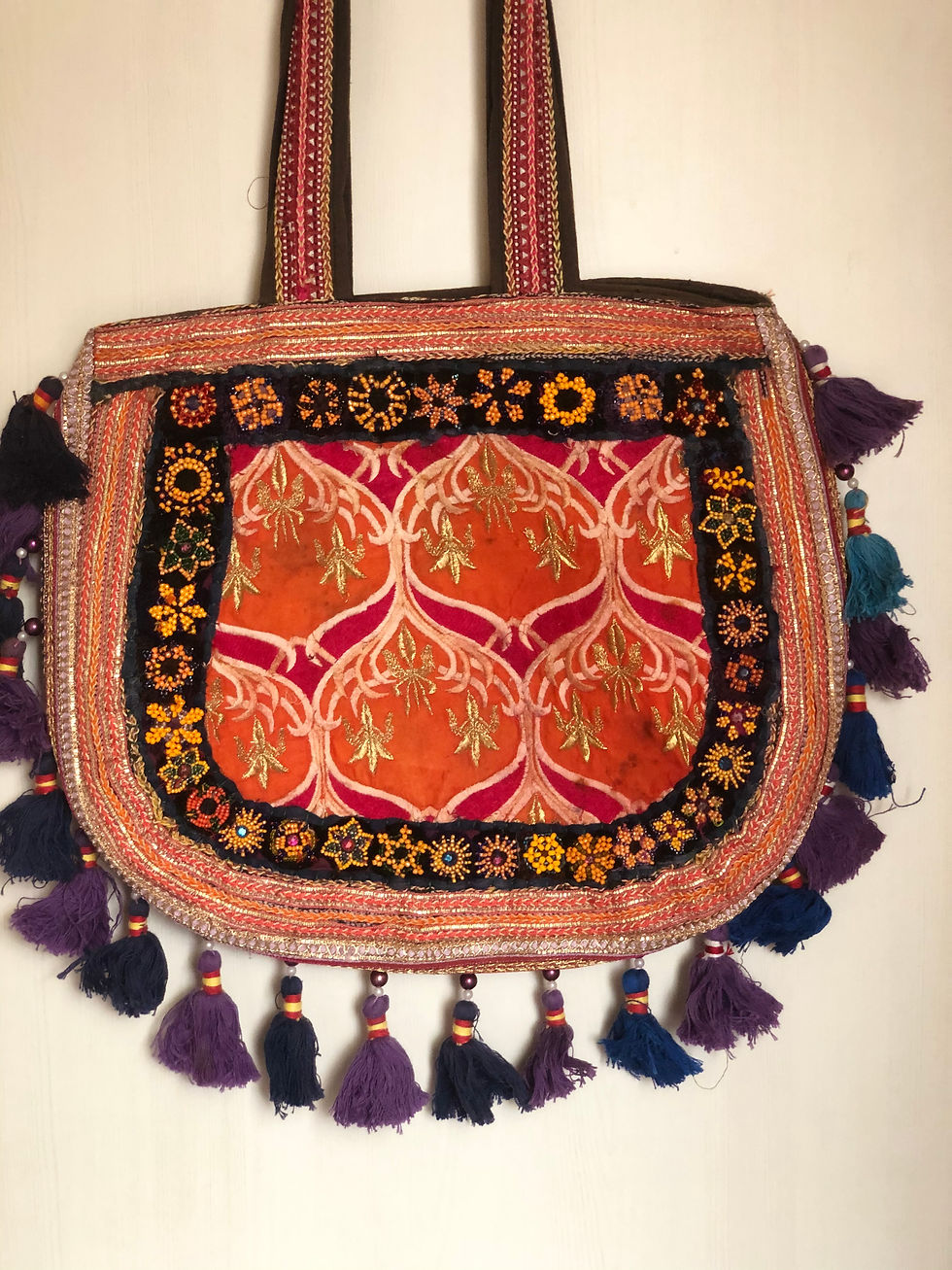 Thumbnail: Kotsa Indian Handmade Tote Banjara Shoulder Sling Casual Sling G