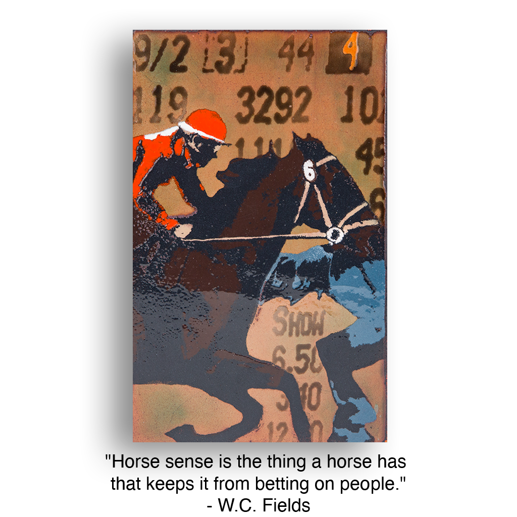 Racehorse with jockey, 9/2, 3292 and SHOW text, racing on the track.