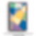 Abstract art with geometric shapes and a large yellow shape within the frame.