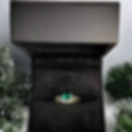 Thumbnail: 2 Piece Mixed Metal Lab Diamond & Emerald Ring Set