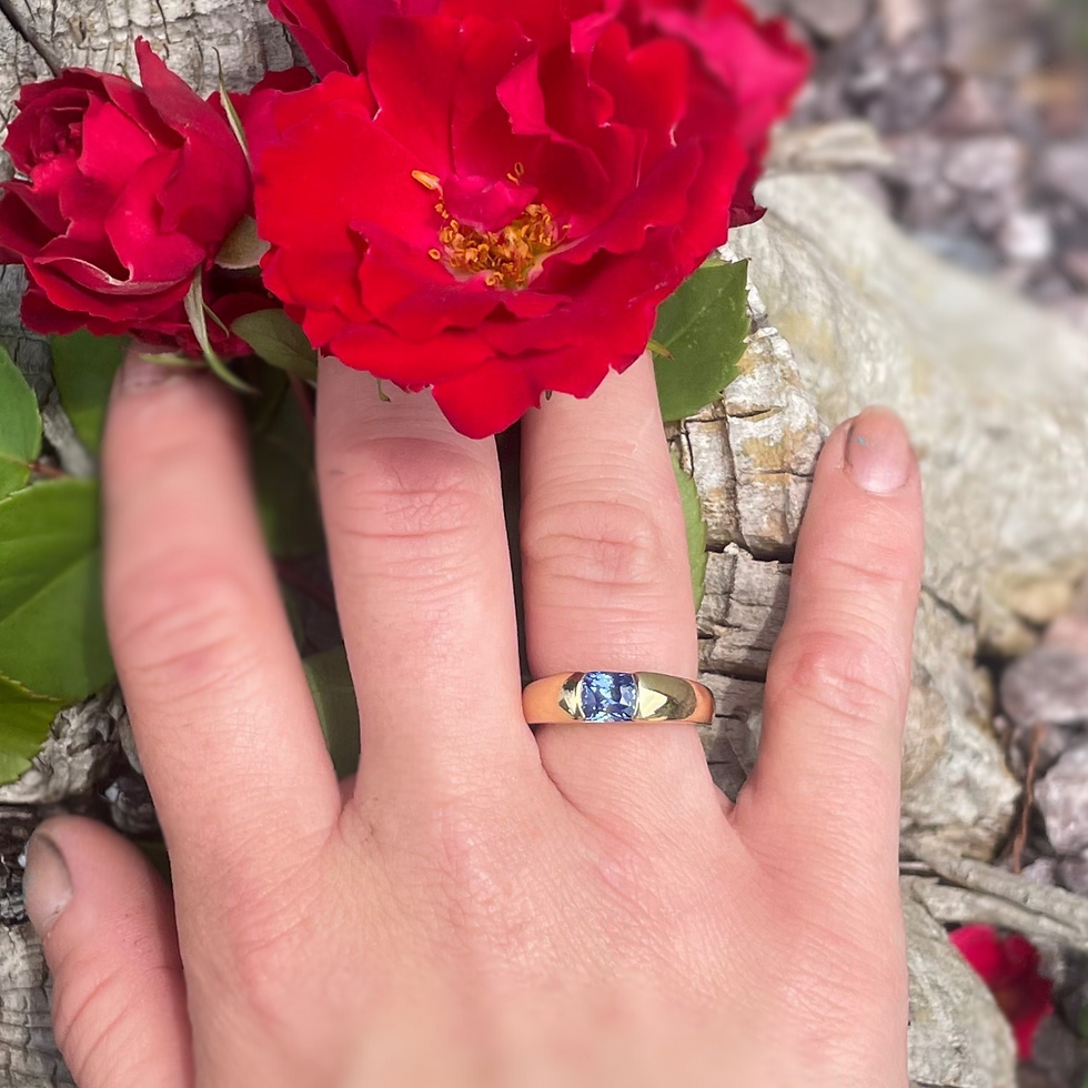Thumbnail: Custom Sapphire Engagement Ring