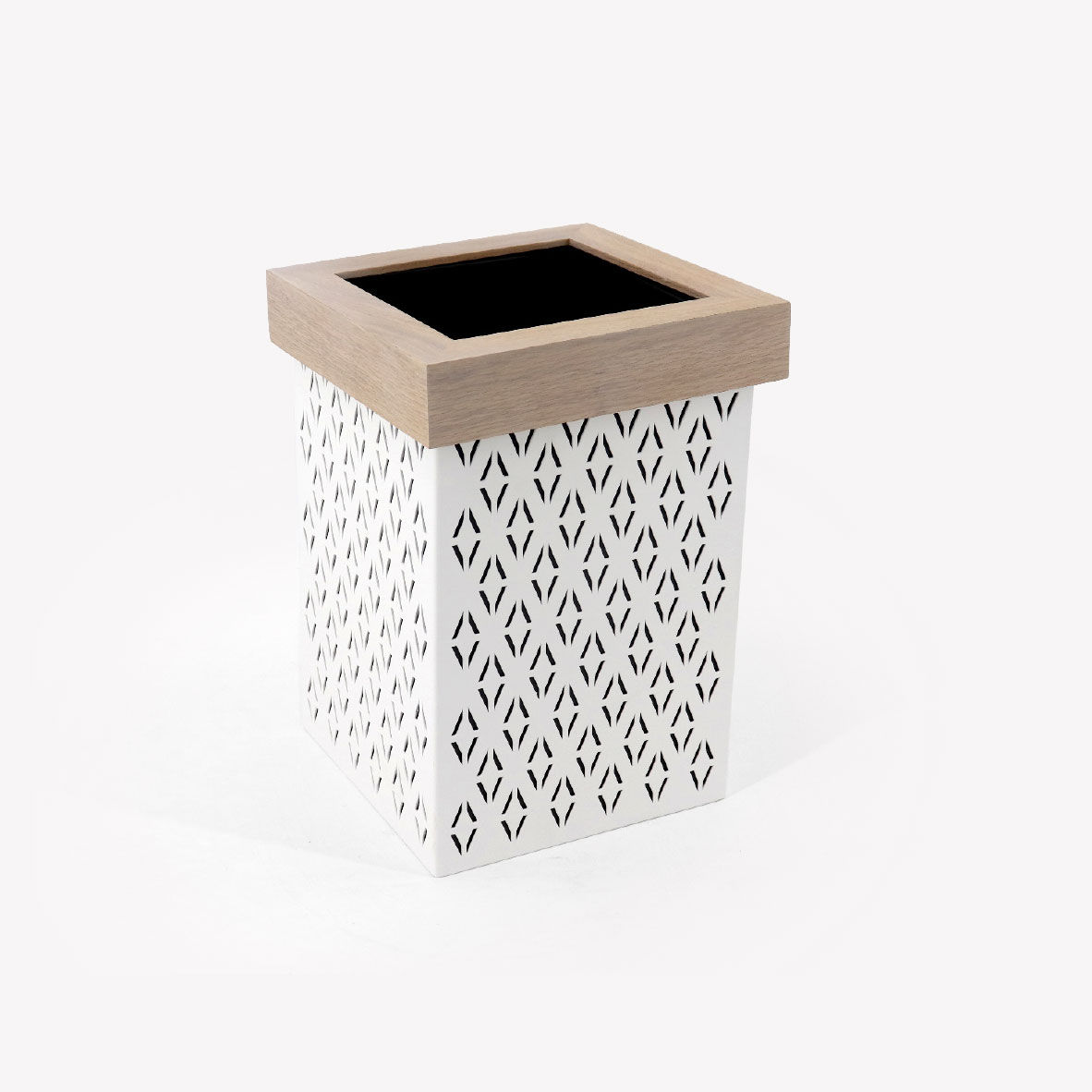 Laser-Cut Metal Waste Bin