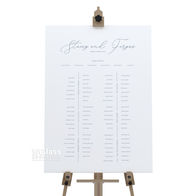 Bespoke wedding table plan
