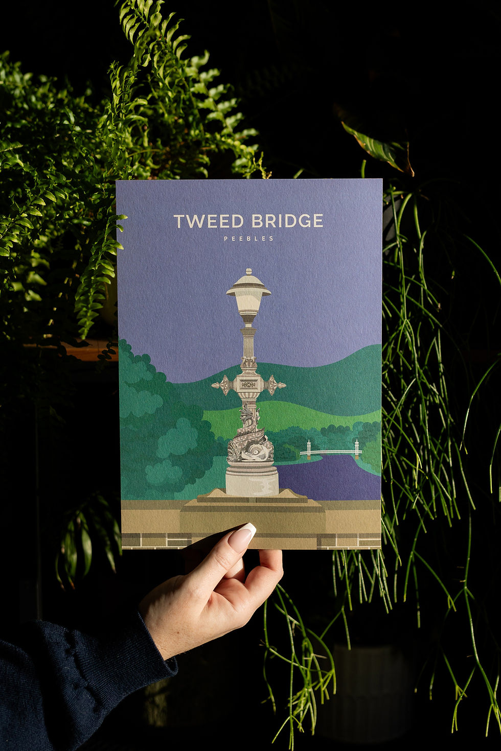 A print of the River Tweed in Peebles