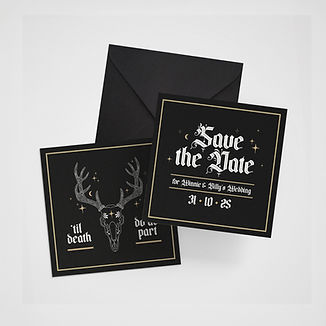 Spooky Stag - Custom Save the date