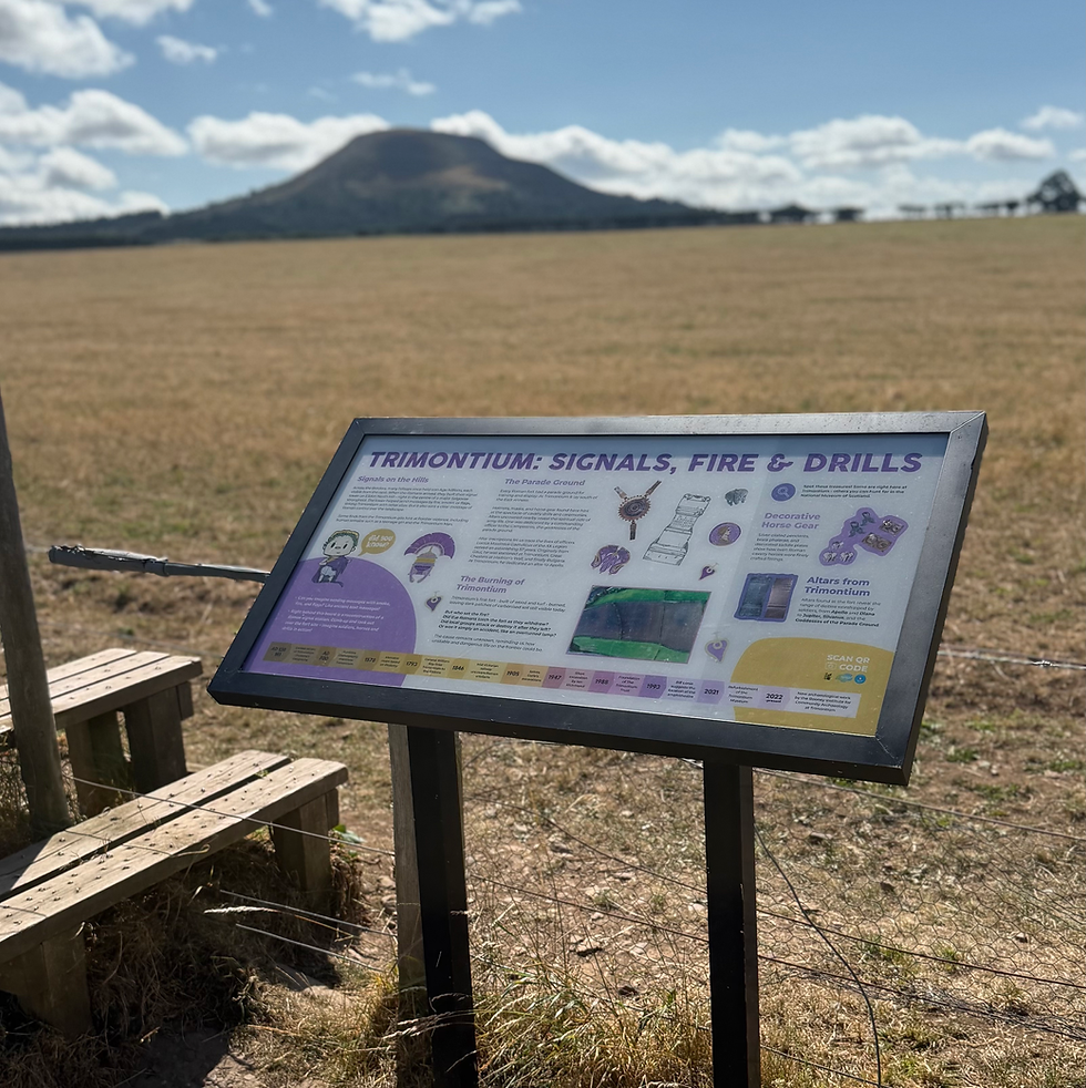 Trimontium Roman Fort Interpretation board 6