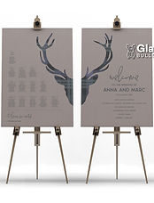 Anna and Marc - bespoke wedding signage