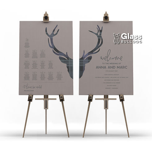 Anna and Marc - bespoke wedding signage