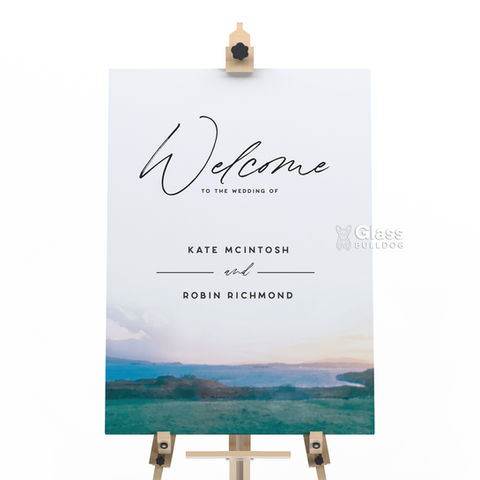 bespoke wedding welcome sign