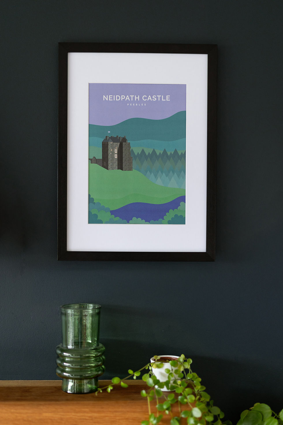 Thumbnail: A high quality Neidpath Castle artwork