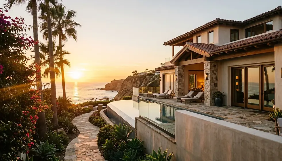 Luxury La Jolla coastal villa with ocean views, representing short term rental management properties in La Jolla's premium vacation rental market.