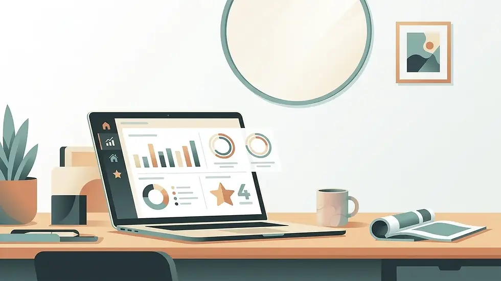 Airbnb algorithm and ranking factors dashboard view for San Diego property owners