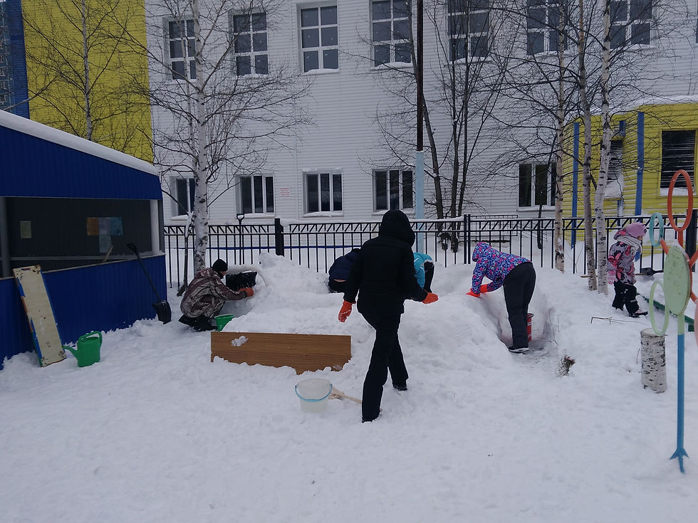 Строительство зимнего городка