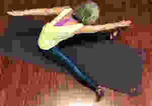 Laura doing the saw