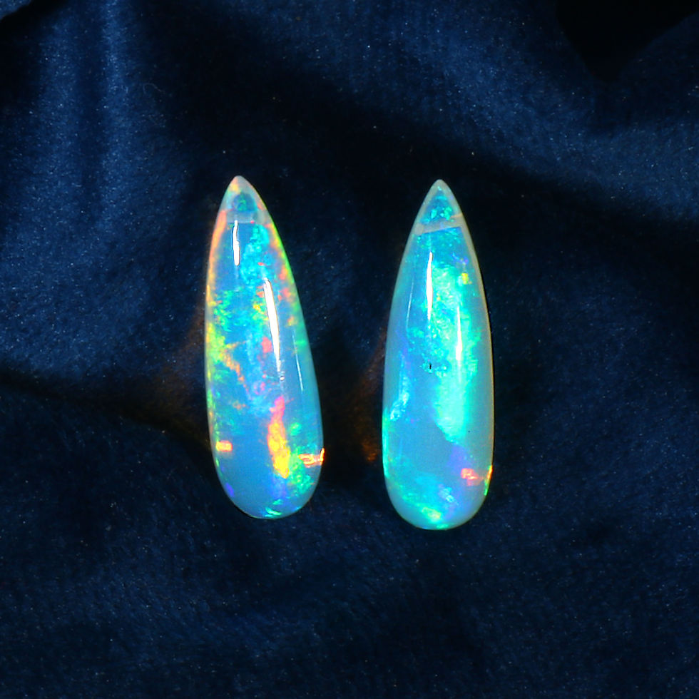 Thumbnail: Real Ethiopian Opal Teardrops