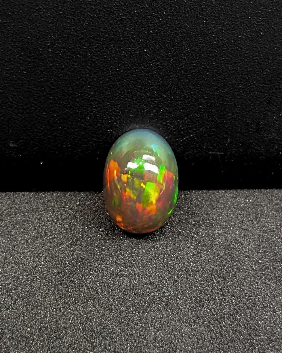 natural brown ethiopian opal stone