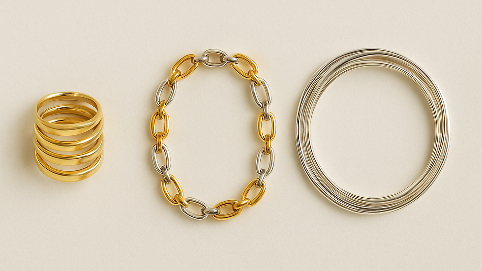 Mix Metal Jewelry collection.
