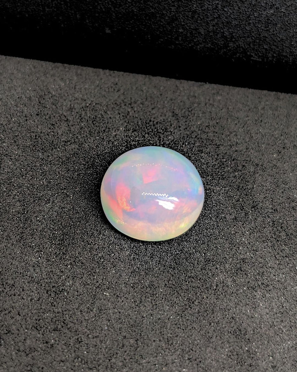 Thumbnail: Ethiopian blue opal loose cabochon gemstone
