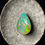 Thumbnail: Loose pear-shaped Ethiopian Welo Opal with blue fire