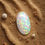 Thumbnail: Ethiopian Welo honeycomb opal 9.92 carat oval cabochon