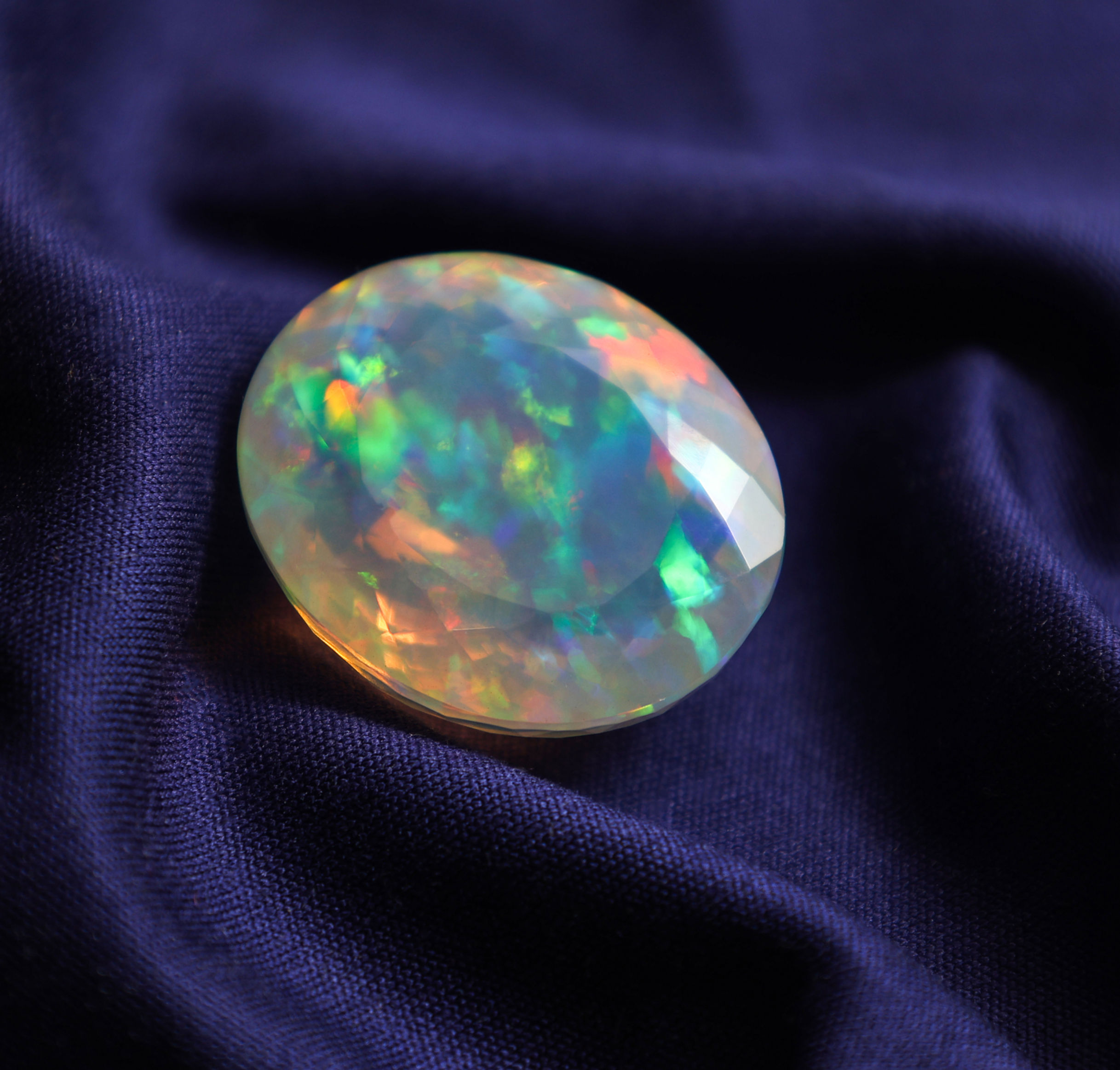 Faceted Opal Stone