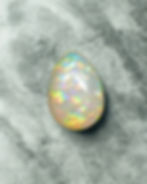Ethiopian pear opal gemstone