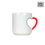 Miniatura: Caneca Porcelana para Sublimação Subliflex Corpo e Alça Coração Vermelha - 330ml