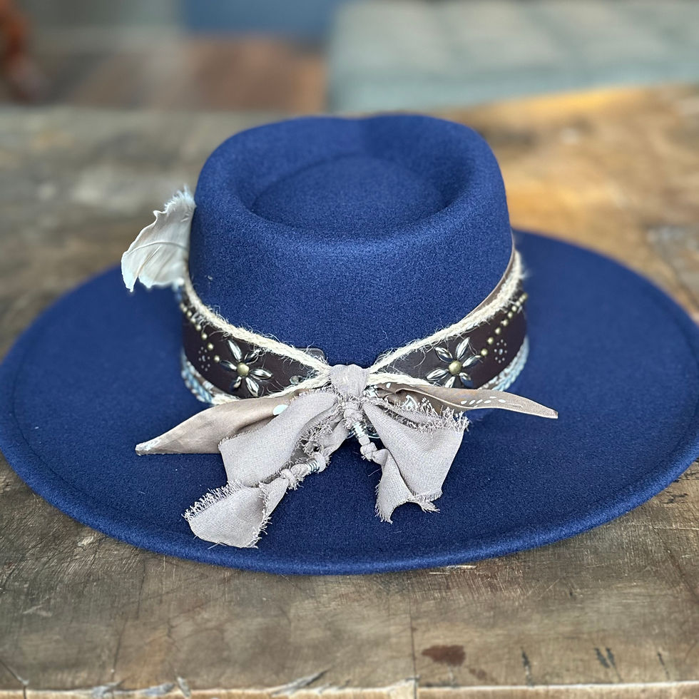 Thumbnail: Wide Brim Rancher Hat in vegan felt. Unisex style