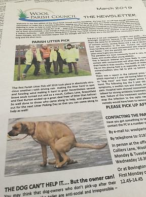 A picture of printed newsletters