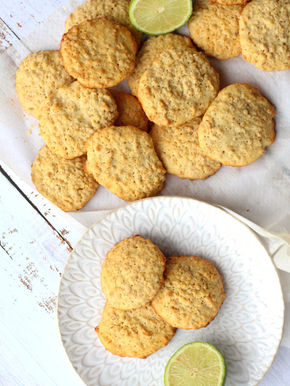 Haferflocken-Limetten Cookies