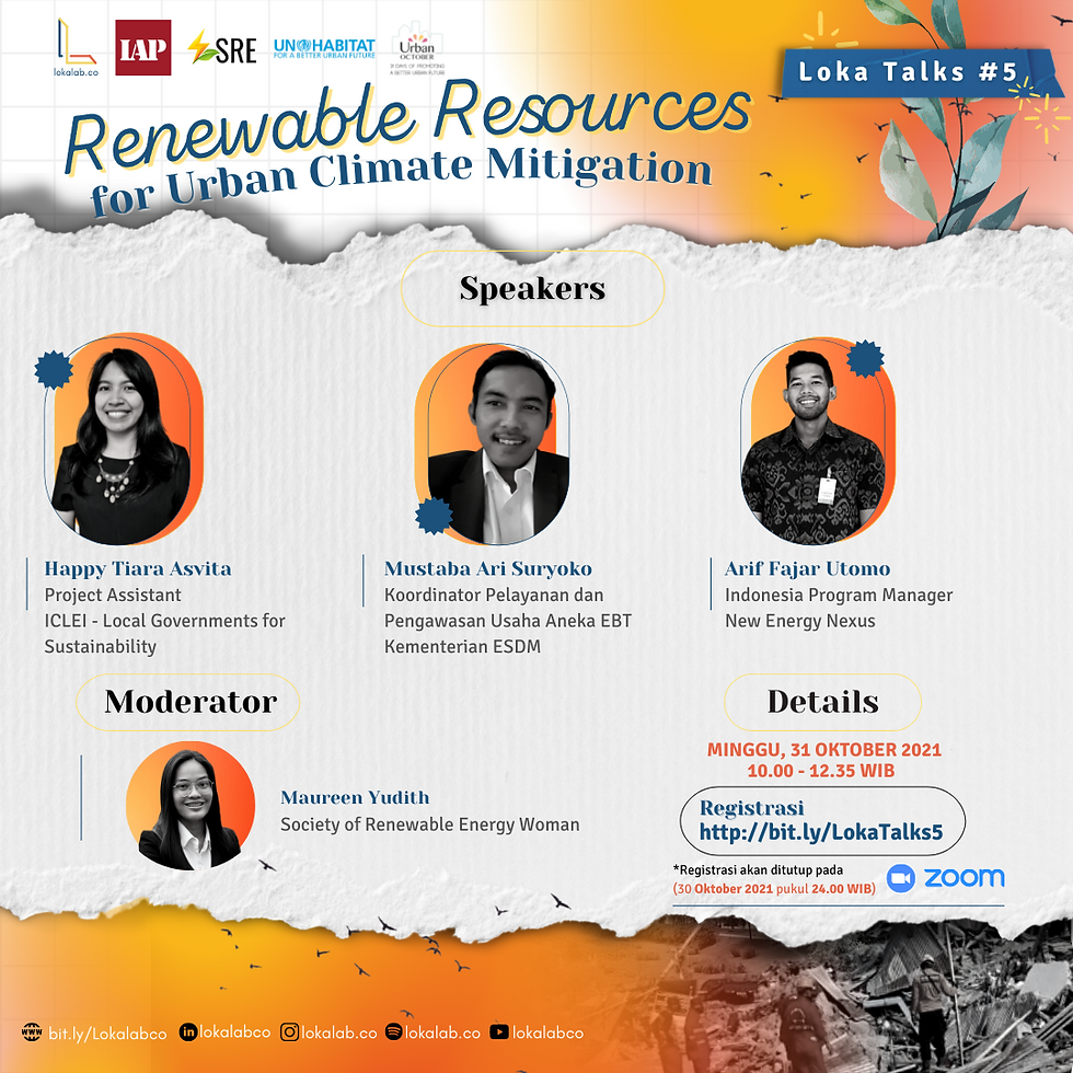 LokaTalks #5: Renewable Resources for Urban Climate Mitigation