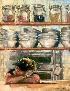 Jeri Greenberg, End of shift, 18x14inch.jpg