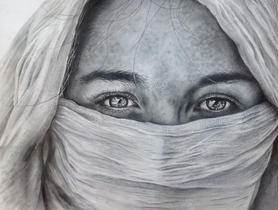 Eva Schläfli The eyes of a desert beauty 24x30cm.jpeg