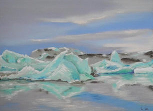 Ute Hansen,  Jökulsarlon,  29x21cm