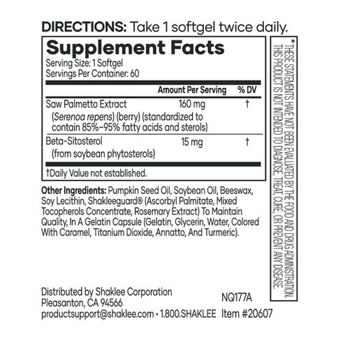 Shaklee Saw Palmetto Complex