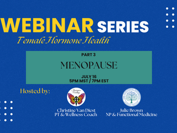 Webinar Series Part 3: Menopause