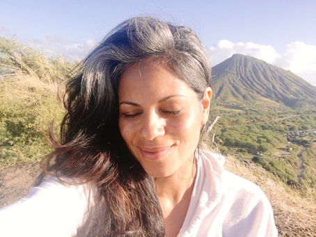 Shaking off the stress of the school morning drop off.