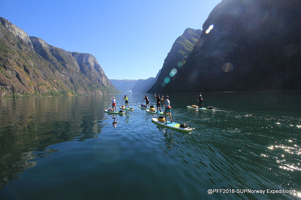 Paddling amidst the fjords