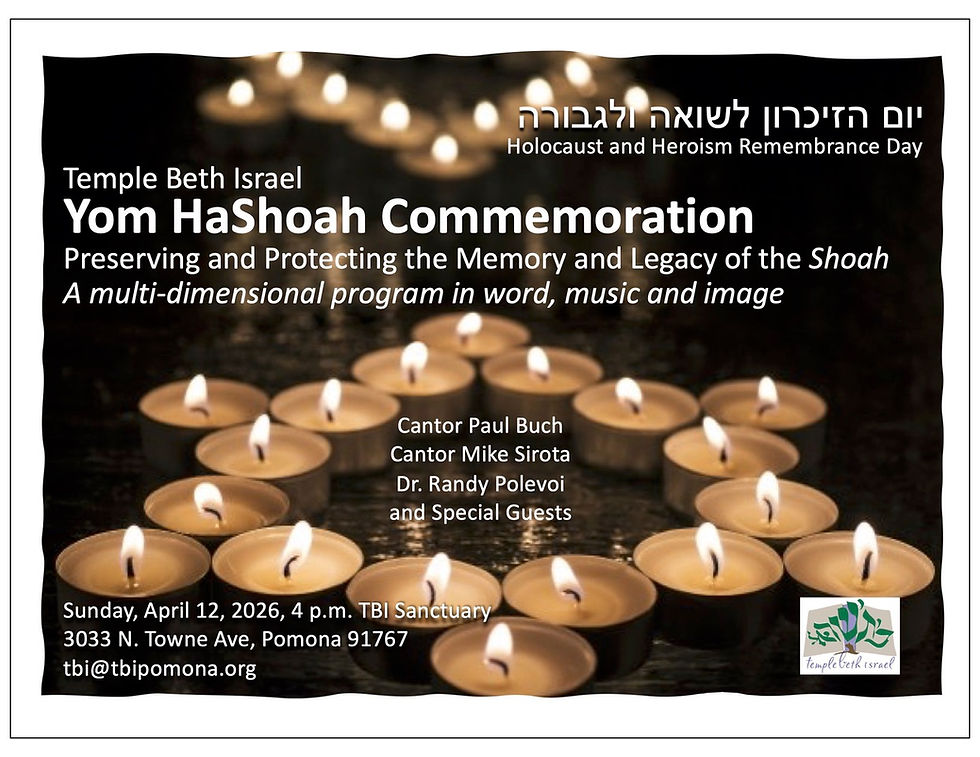 Yoom HaShoah Commemoration