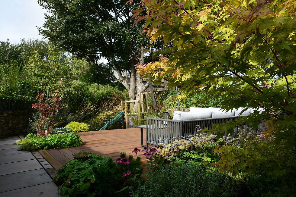 A Legate, Oldham garden transformed into a modern, family-friendly garden