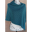 Thumbnail: Teal Houndstooth Poncho, Merino & Silk