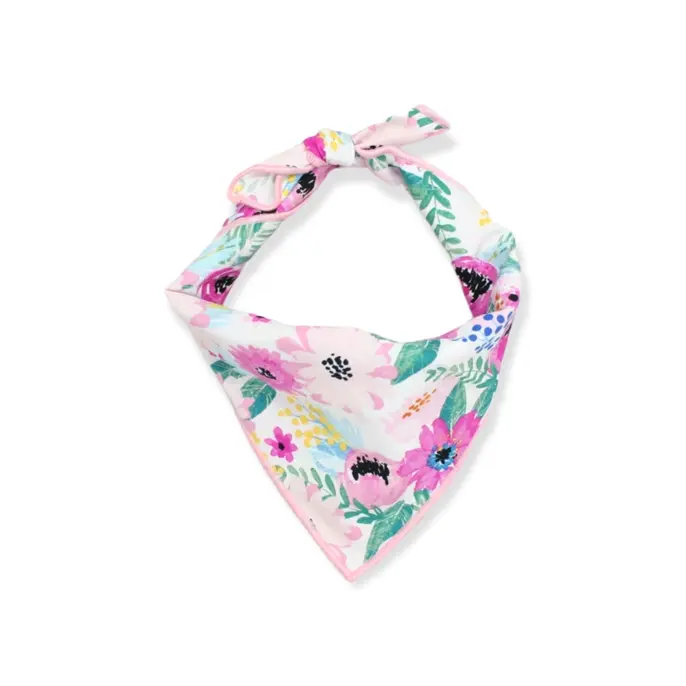 Colorful Watercolor Oxford Dog Bandana